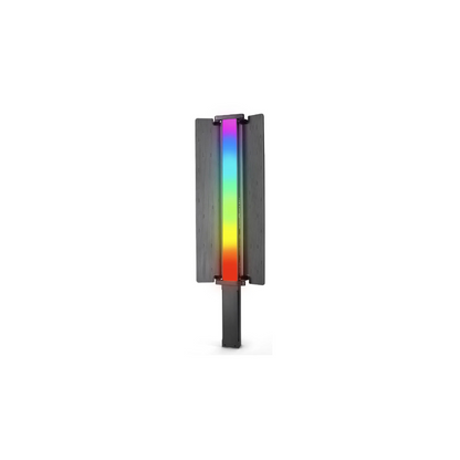 Digitek (DSL-30W RGB) Portable Handheld RGB LED Light Wand with Grid, Diffuser & Barn Door Comes with a 5200mAh Built in Battery Pack.