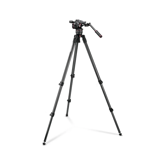Manfrotto Nitrotech N8 fluid video head with 535 tripod for professional filmmaking and smooth camera movements