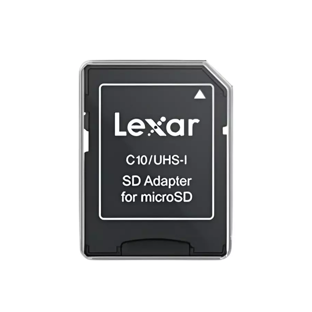 Lexar 512GB Micro-SDXC UHS-I Memory Card with SD Adapter – Silver Plus