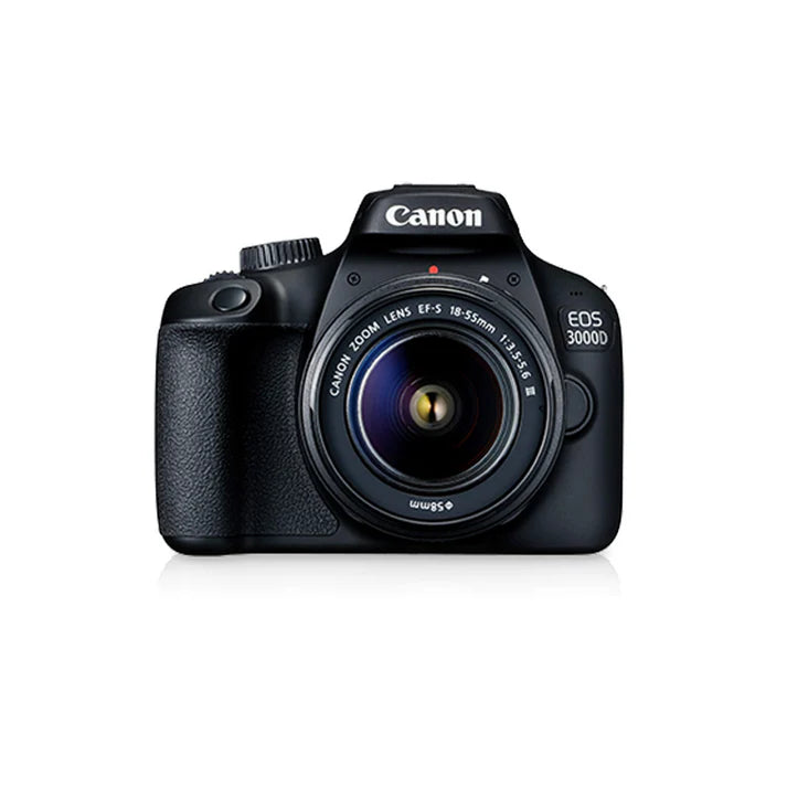 Used Canon EOS 3000D DSLR camera with 18–55mm IS II lens