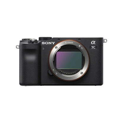 Used Sony ILCE-7C black mirrorless camera body full frame compact design