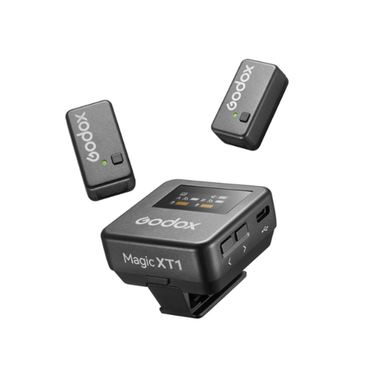 Godox Magic XT1 Wireless Microphone System with transmitter and receiver