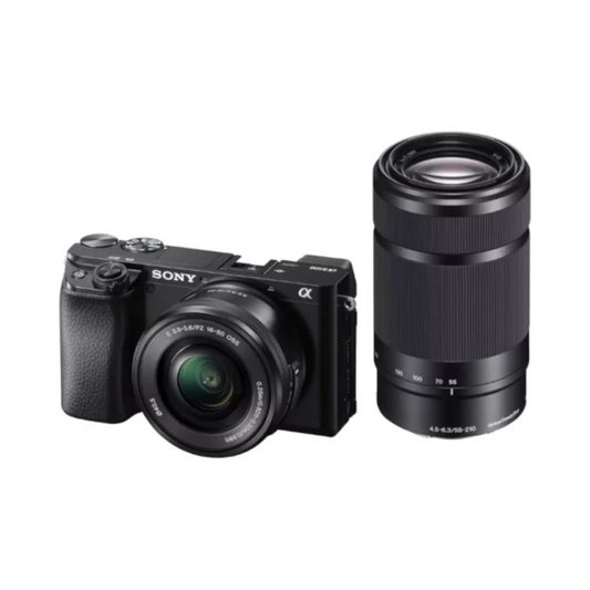 Used SONY Alpha ILCE-6100Y APS-C Mirrorless Camera with 16-50mm & 55-210mm Dual Lens Kit