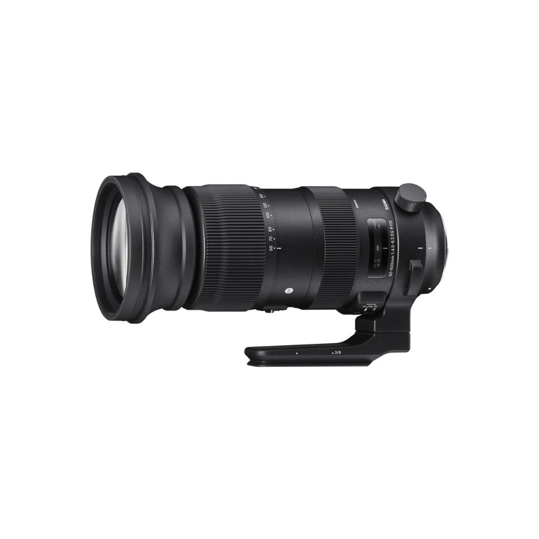 Used Sigma 60-600mm f/4.5-6.3 DG OS HSM Sports ultra-telephoto zoom lens with optical stabilization for wildlife, sports, and bird photography available at Camera Club.