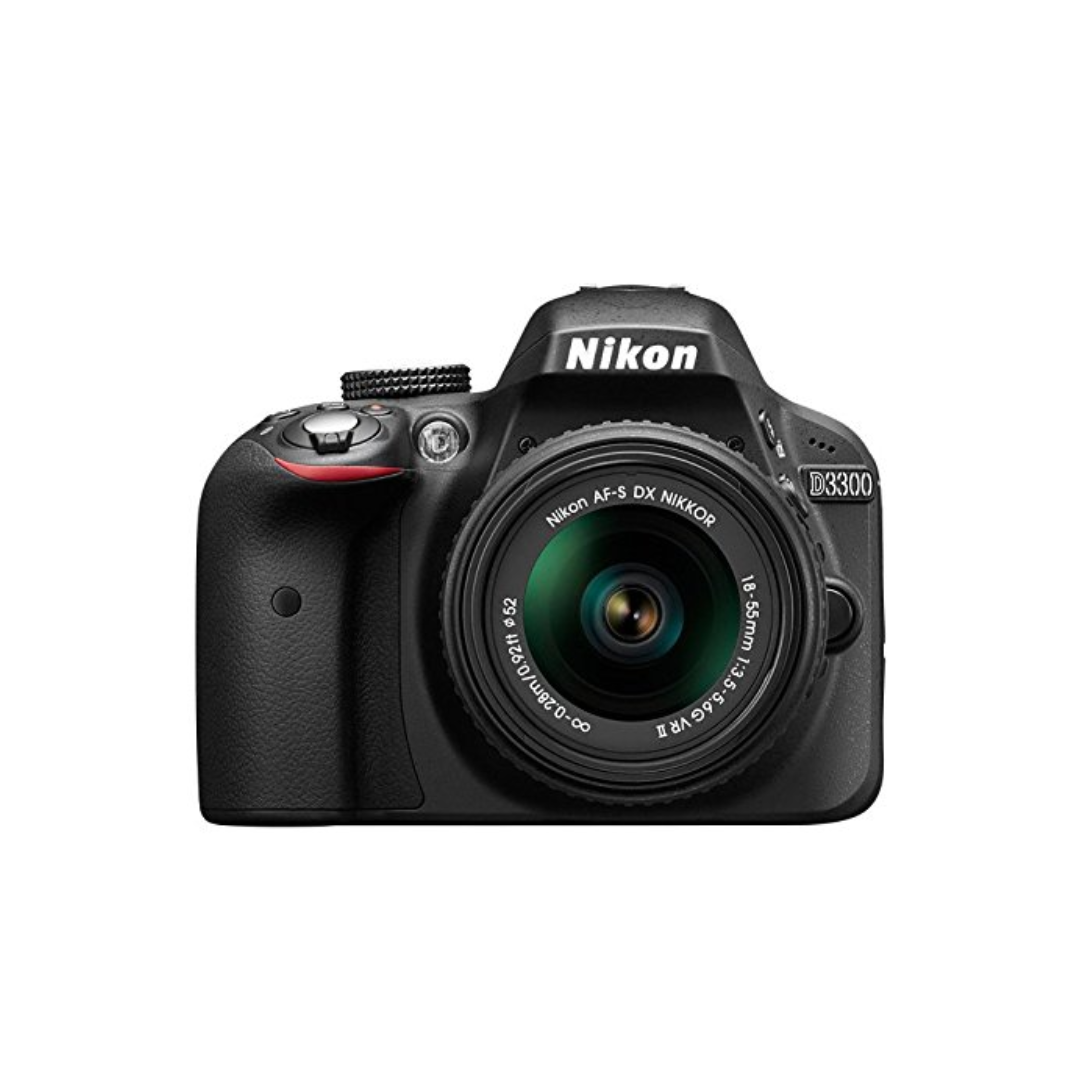 Used Nikon D3300 DSLR Camera with 18-55mm kit lens available at Camera Club in excellent working condition.