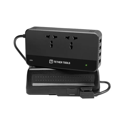 Tether Tools ONsite D-Tap to AC power supply SDAC110-ON for converting battery power to AC output