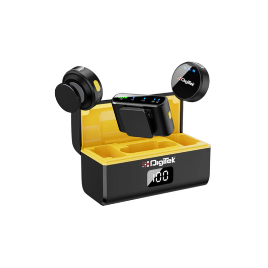 Digitek DWM-116 2-in-1 wireless microphone with clear audio capture