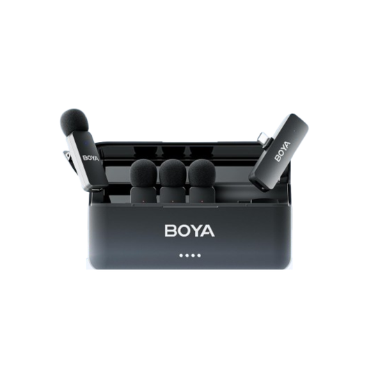 BOYA BY-V4U wireless microphone with USB-C receiver for smartphones