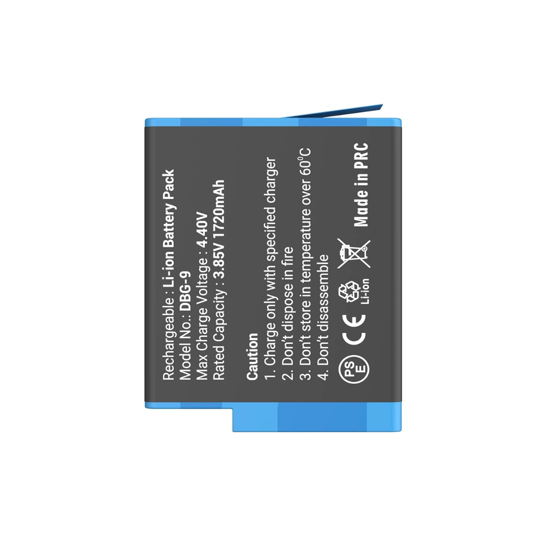 Digitek Hero 9/10/11/12 camera battery for extended shooting