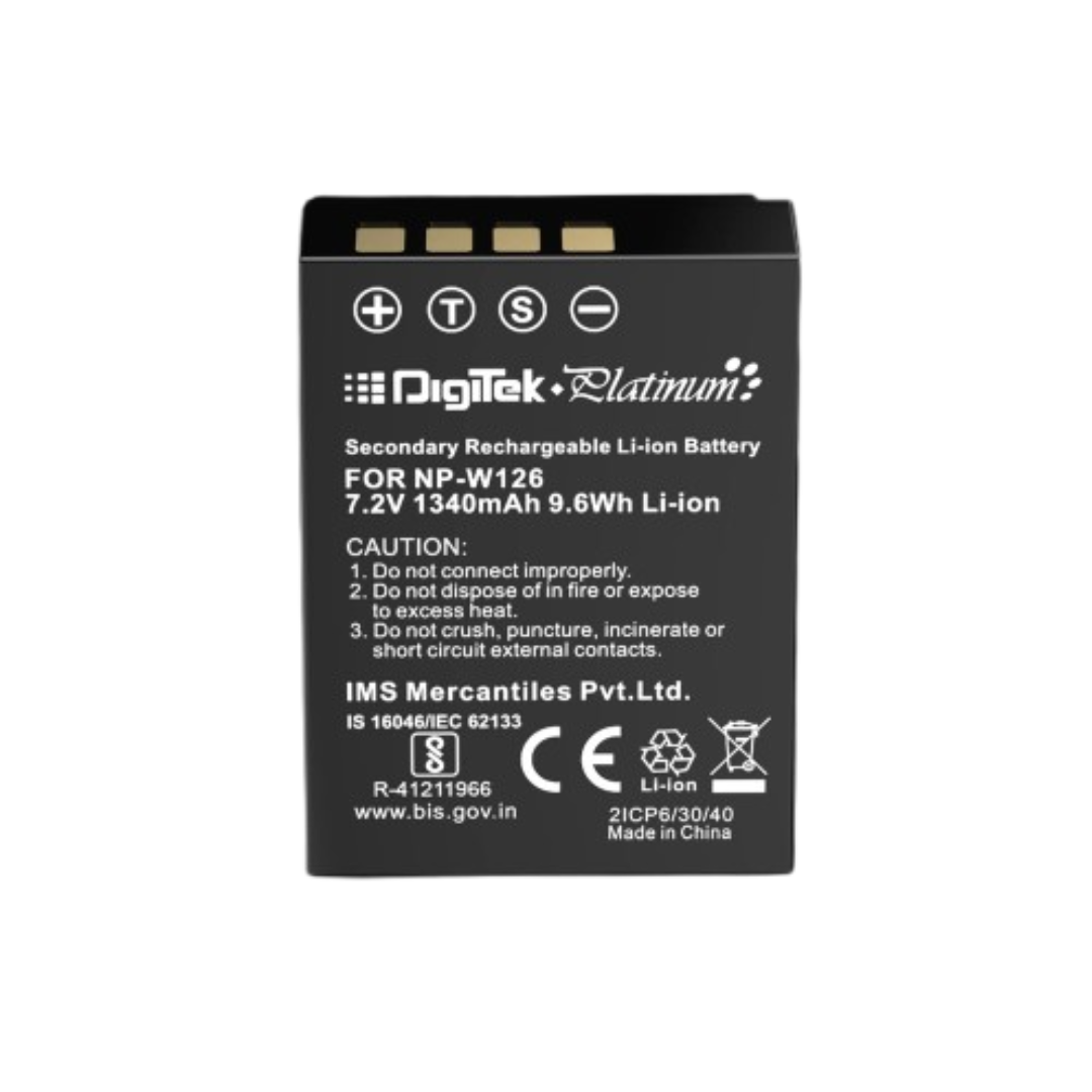 Digitek NP-FW126 rechargeable camera battery for digital cameras