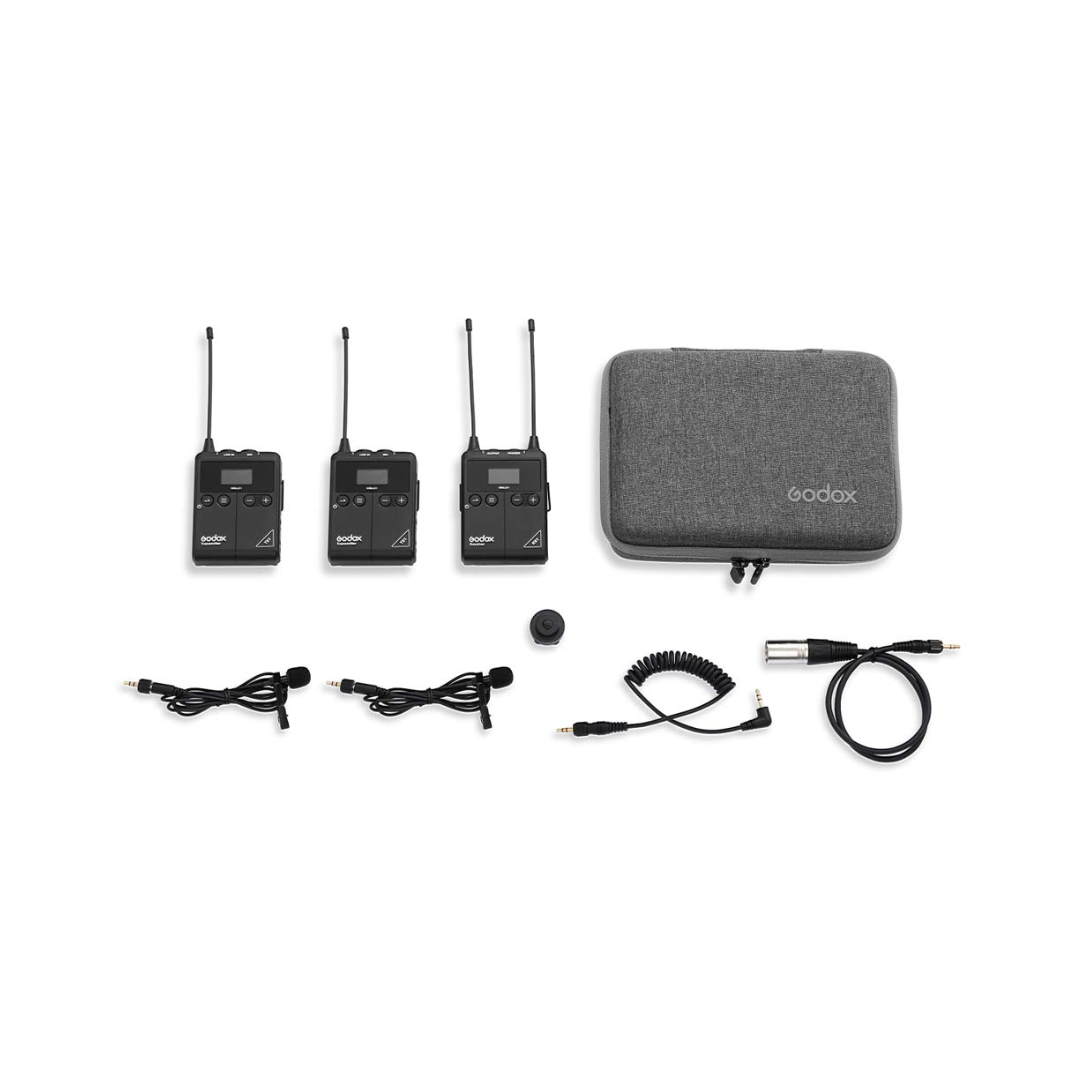Godox UC2 Kit dual wireless microphone system with transmitter and receiver