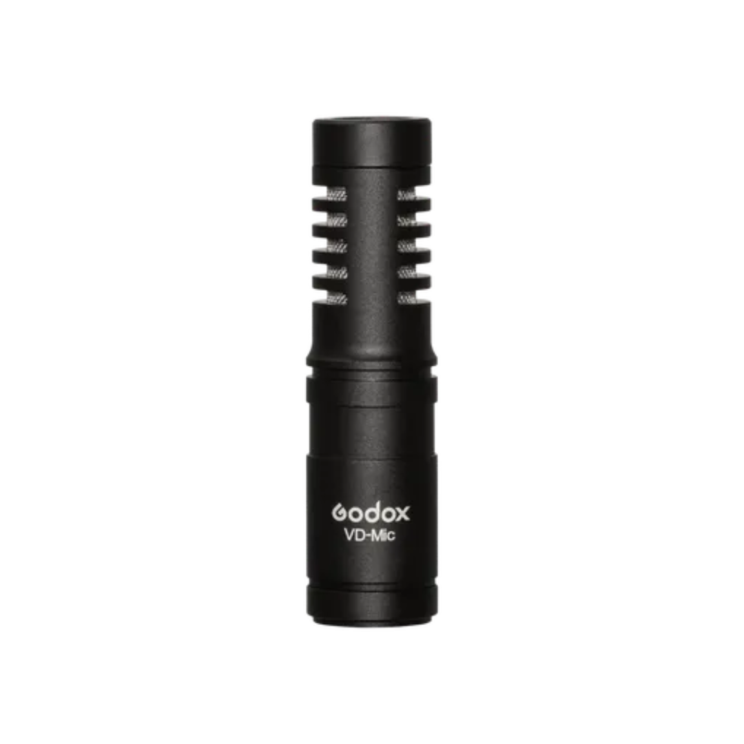 Godox VD-Mic shotgun microphone mounted on camera for clear directional audio recording