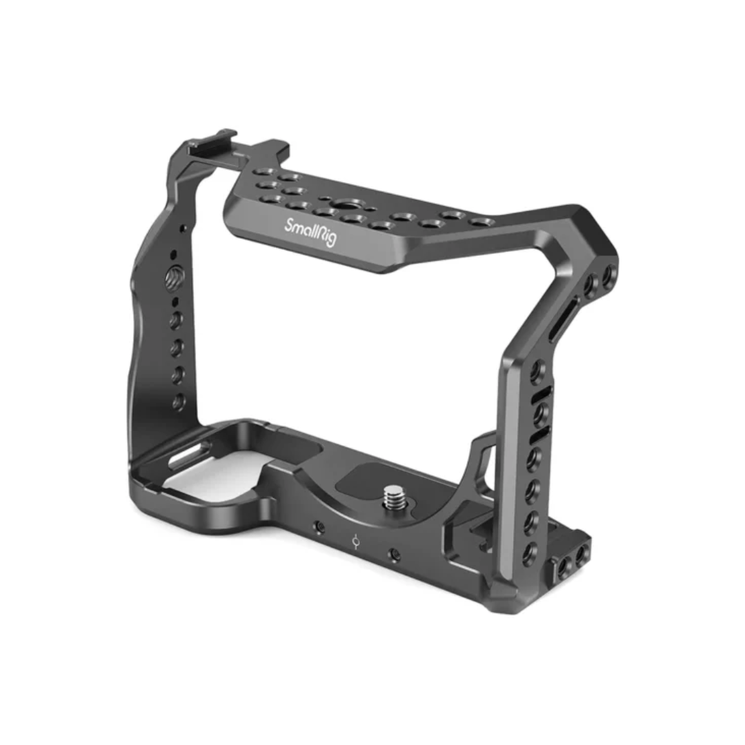 SmallRig cage 2999 mounted on Sony Alpha 7S III camera with multiple mounting points
