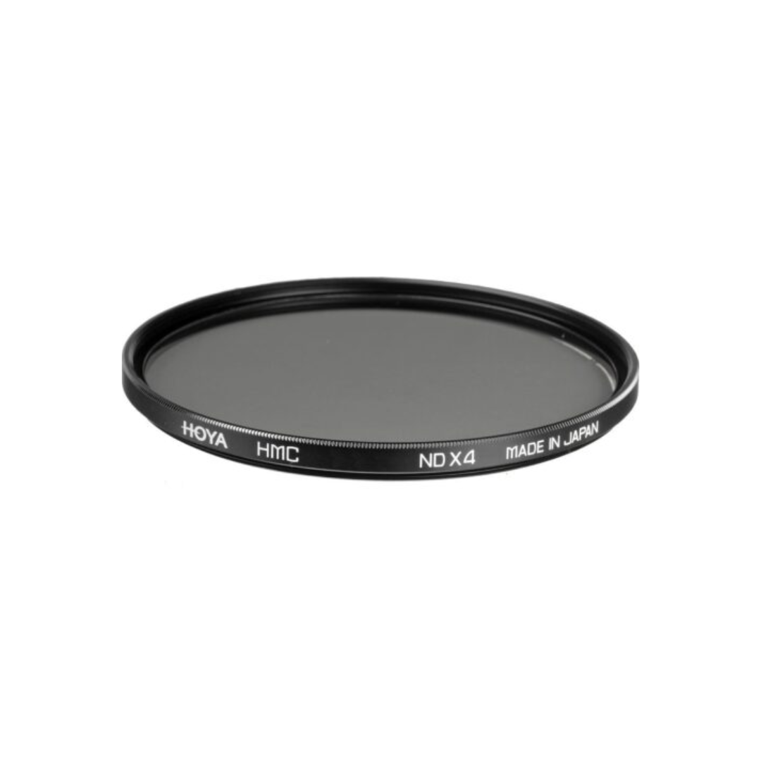 HOYA HMC NDx4 62mm neutral density filter for camera lens reducing light by 2 stops