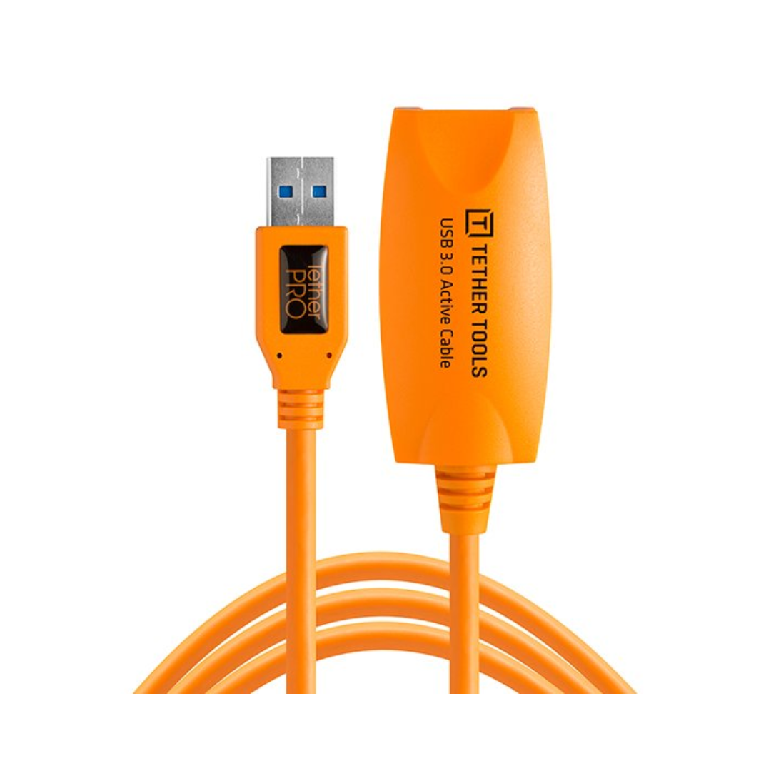 Tether Tools TetherPro USB 3.0 Active Extension Cable 16 feet orange high speed tethering cable