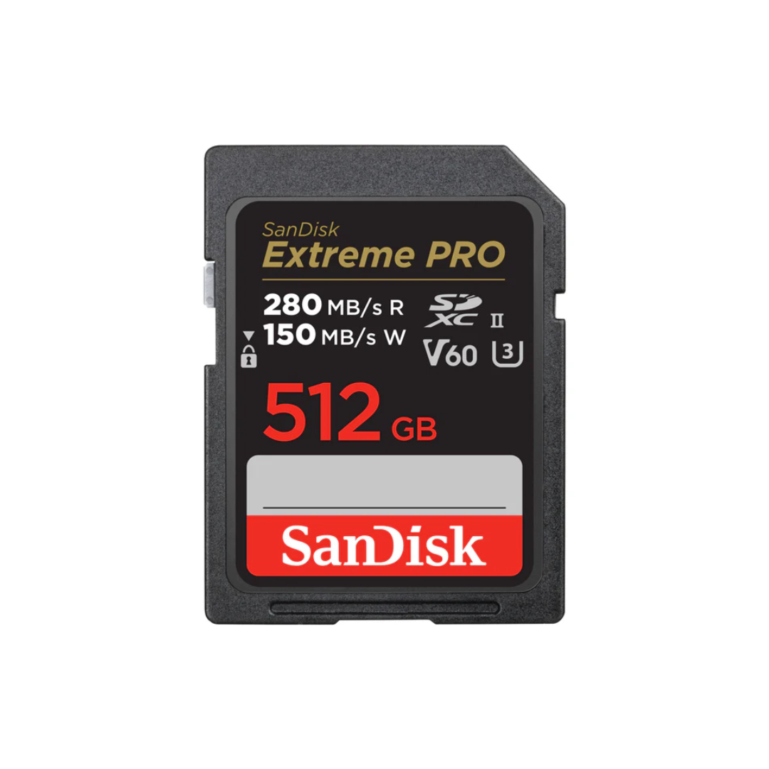 SanDisk SD Card Extreme Pro V60 280MB/s high-speed memory card for cameras