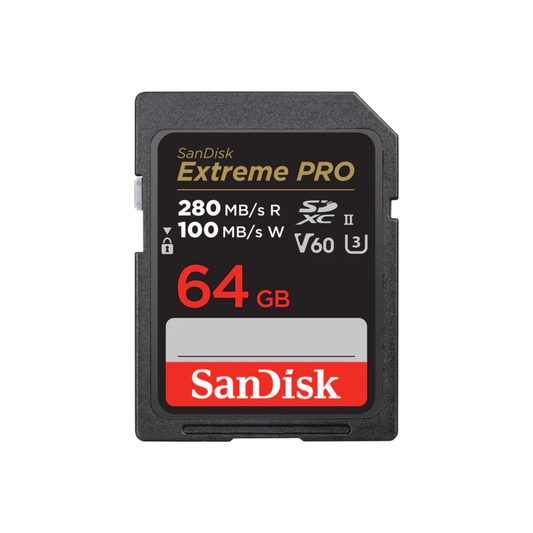 SanDisk SD Card Extreme Pro V60 280MB/s high-speed memory card for cameras
