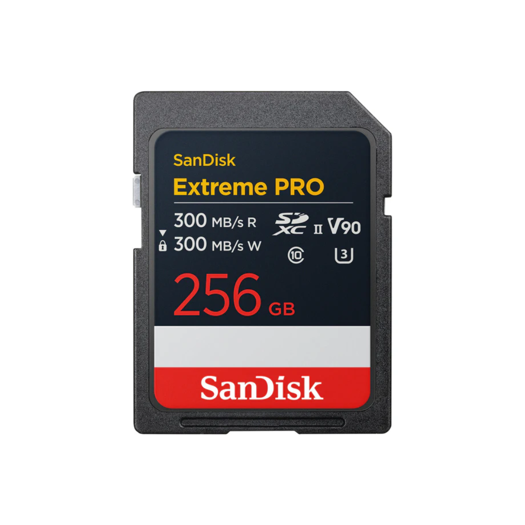 SanDisk Extreme Pro SD Card V90 with 300 MB/s read speed