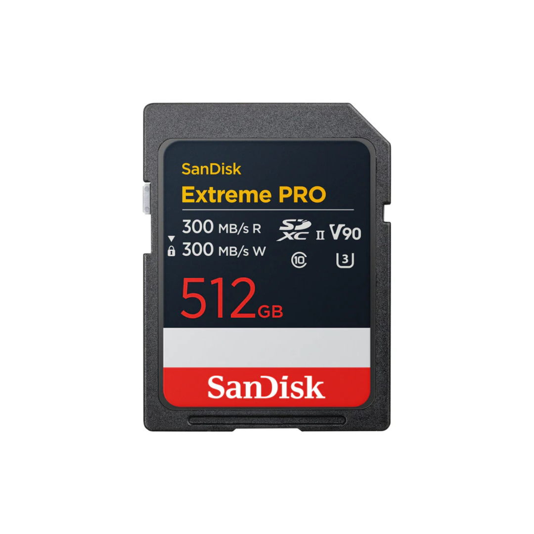 SanDisk Extreme Pro SD Card V90 with 300 MB/s read speed