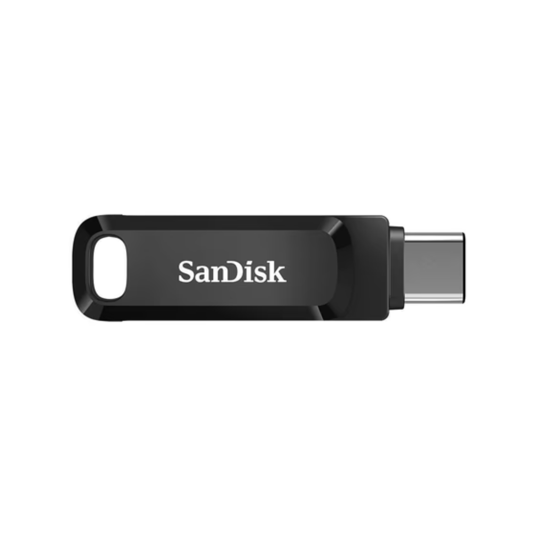 SanDisk Ultra Dual Drive Type-C DDC3 USB 3.1 flash drive with dual USB-C and USB-A connectors for fast data transfer between smartphones, tablets, and computers