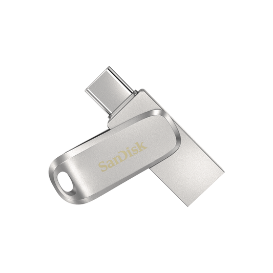 SanDisk Ultra Dual Drive Luxe Type-C DDC6 USB 3.1 metal flash drive with dual connectors for Type-C and Type-A devices