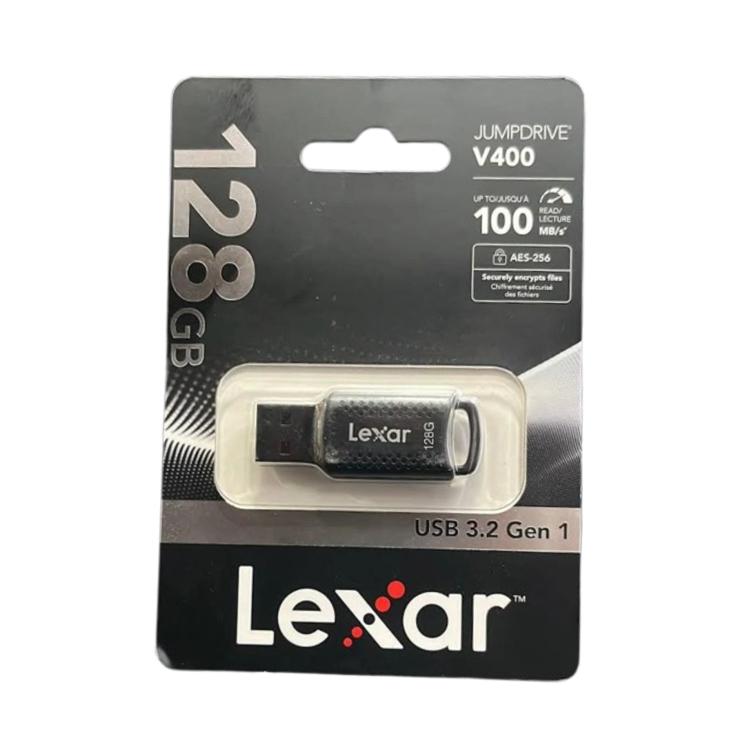 Lexar V-400 USB Flash Drive in sleek design for fast data transfer