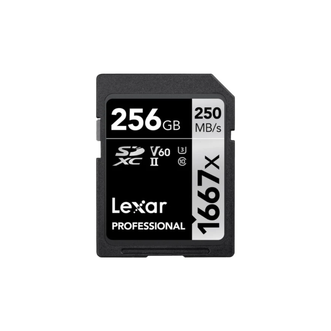 Lexar 1667x Professional SDXC UHS-II Memory Card high-speed storage