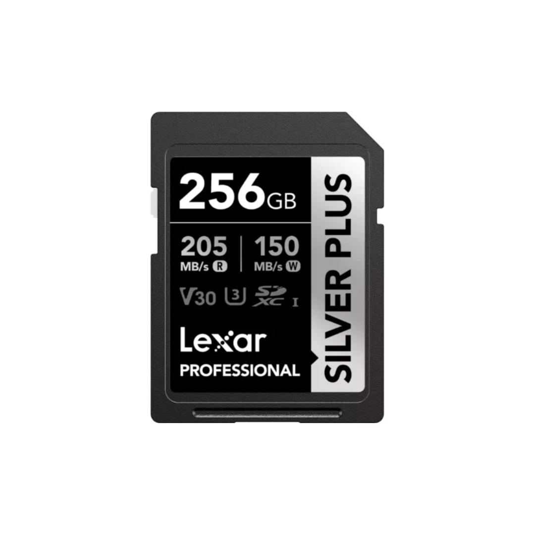 Lexar Silver Plus memory card high-speed storage for cameras and devices