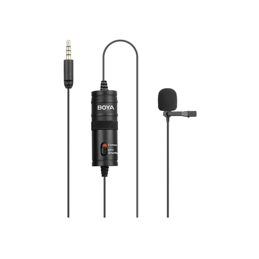 BOYA BY-M1 Series Lavalier Microphone clip-on mic for recording video interviews and vlogging