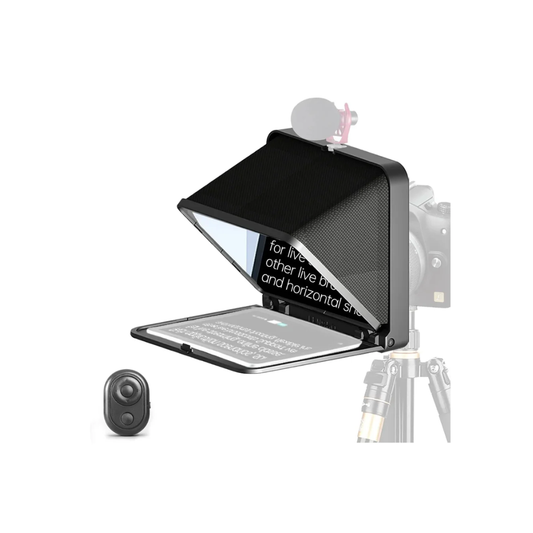 LENSGO TC7 8-inch teleprompter for DSLR camera, tablet and smartphone video recording