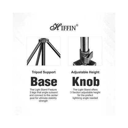 HIFFIN 7FT Heavy Duty Light Stand for studio lighting and camera setup at Camera Club