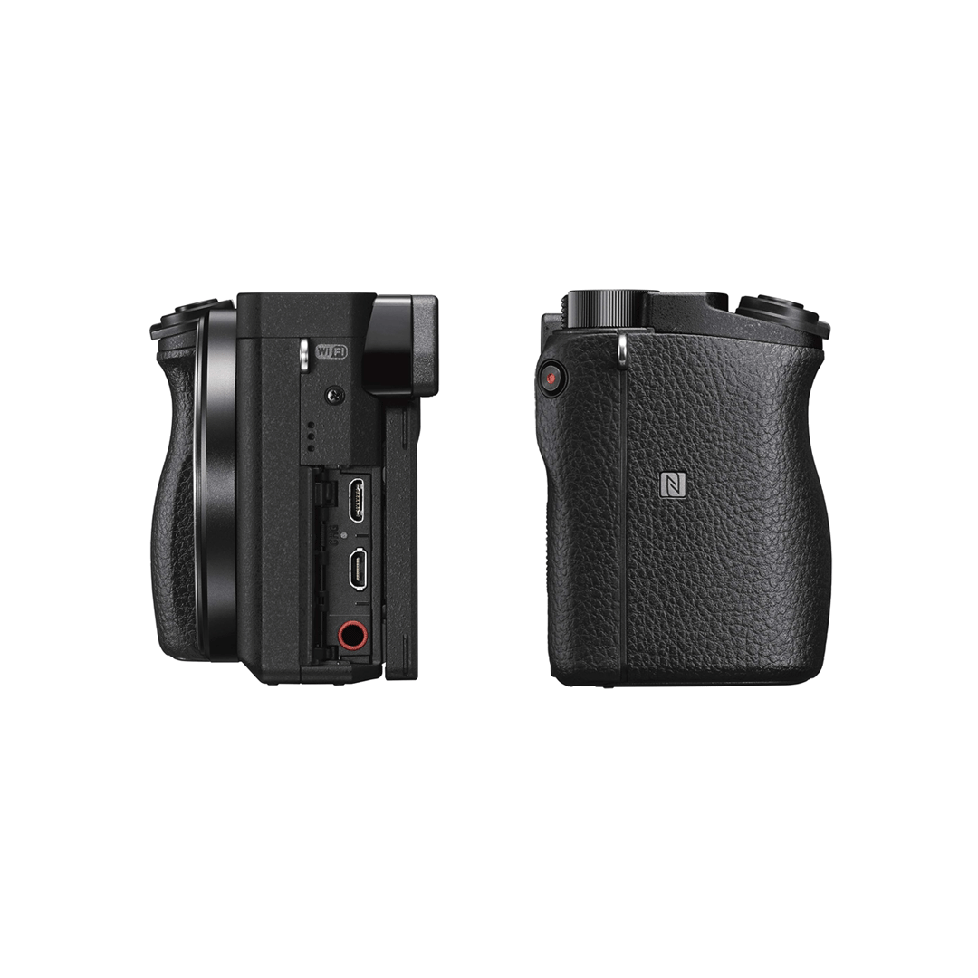 Used Sony a6500 mirrorless camera with 16–50mm f/3.5–5.6 OSS II lens available at Camera Club. Ideal for photography, videography, travel, and content creation.