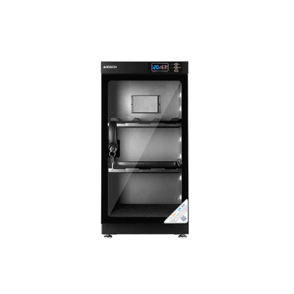 Unboxed Andbon Dry Cabinet AD-50S electronic dry cabinet for camera and lens moisture protection available at Camera Club