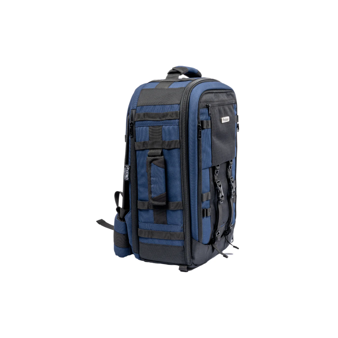 Photron Pro Trekker 350 AW Camera Backpack with padded compartments and weather resistant design for DSLR cameras at Camera Club