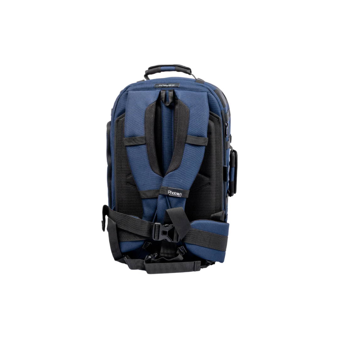 Photron Pro Trekker 350 AW Camera Backpack with padded compartments and weather resistant design for DSLR cameras at Camera Club
