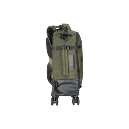 Vanguard VEO Select 59T Camera Roller Backpack, hybrid camera roller bag with backpack straps and padded compartments for professional camera gear storage and travel