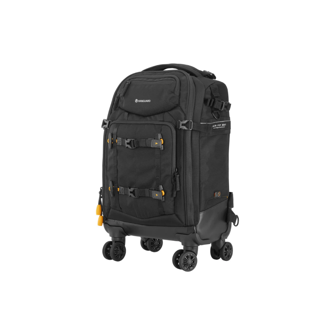 Vanguard Alta Fly Rolling Camera Bag Series, wheeled professional camera bag designed for DSLR and mirrorless gear storage and travel convenience