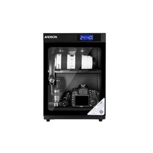 Unboxed Andbon AD-30C electronic dry cabinet for camera and lens moisture protection storage at Camera Club