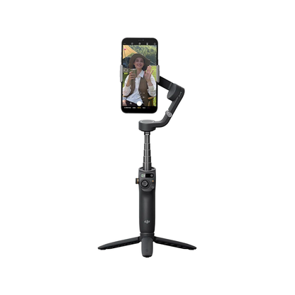 Used DJI Osmo Mobile 6 smartphone gimbal stabilizer for smooth video recording