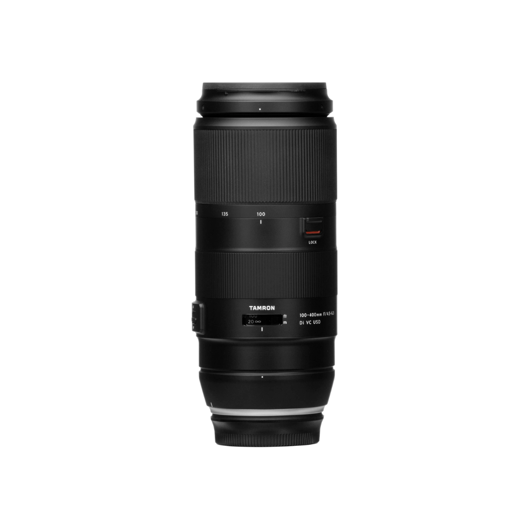 Used Tamron 100-400mm f/4.5-6.3 Di VC USD telephoto zoom lens for Nikon DSLR camera at Camera Club