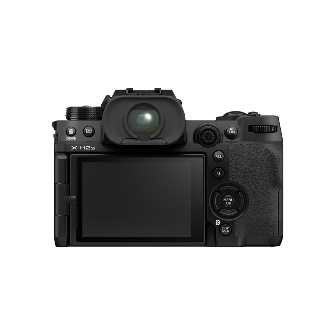 Used Fujifilm X-H2S mirrorless camera body available at Camera Club