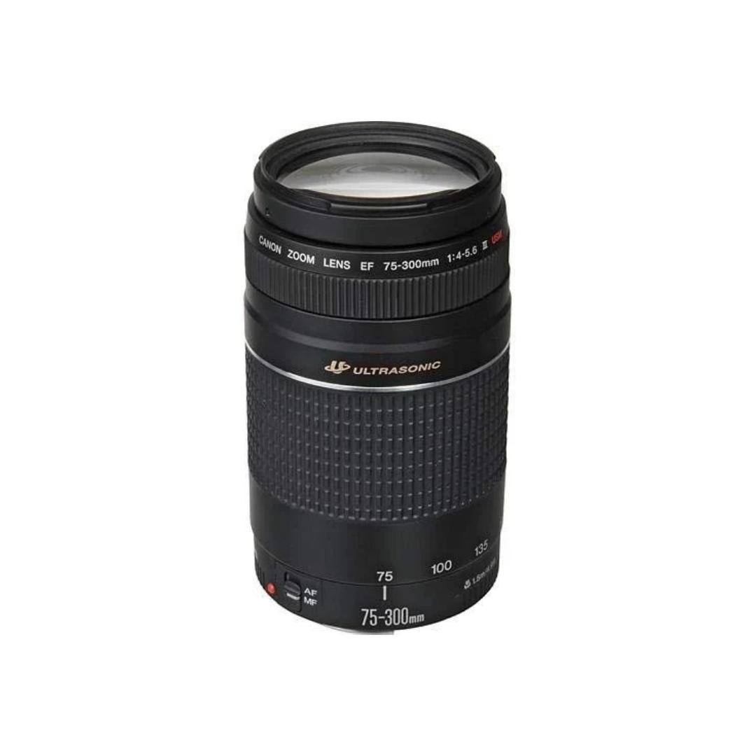 Unboxed Canon EF 75-300mm f/4-5.6 III telephoto zoom lens for Canon DSLR cameras