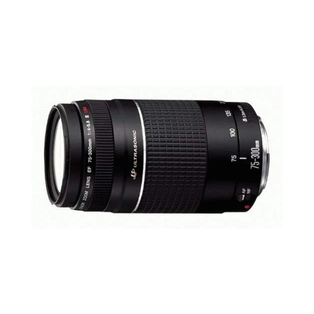 Unboxed Canon EF 75-300mm f/4-5.6 III telephoto zoom lens for Canon DSLR cameras