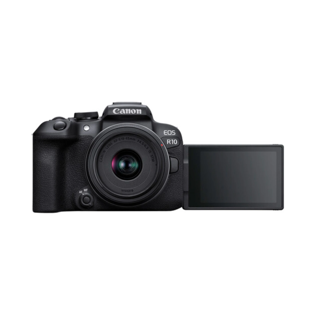 Canon EOS R10 mirrorless camera with RF-S 18-45mm f4.5-6.3 IS STM kit lens