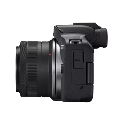 Canon EOS R50 mirrorless camera with RF-S 18-45mm and 55-210mm IS STM dual lens kit