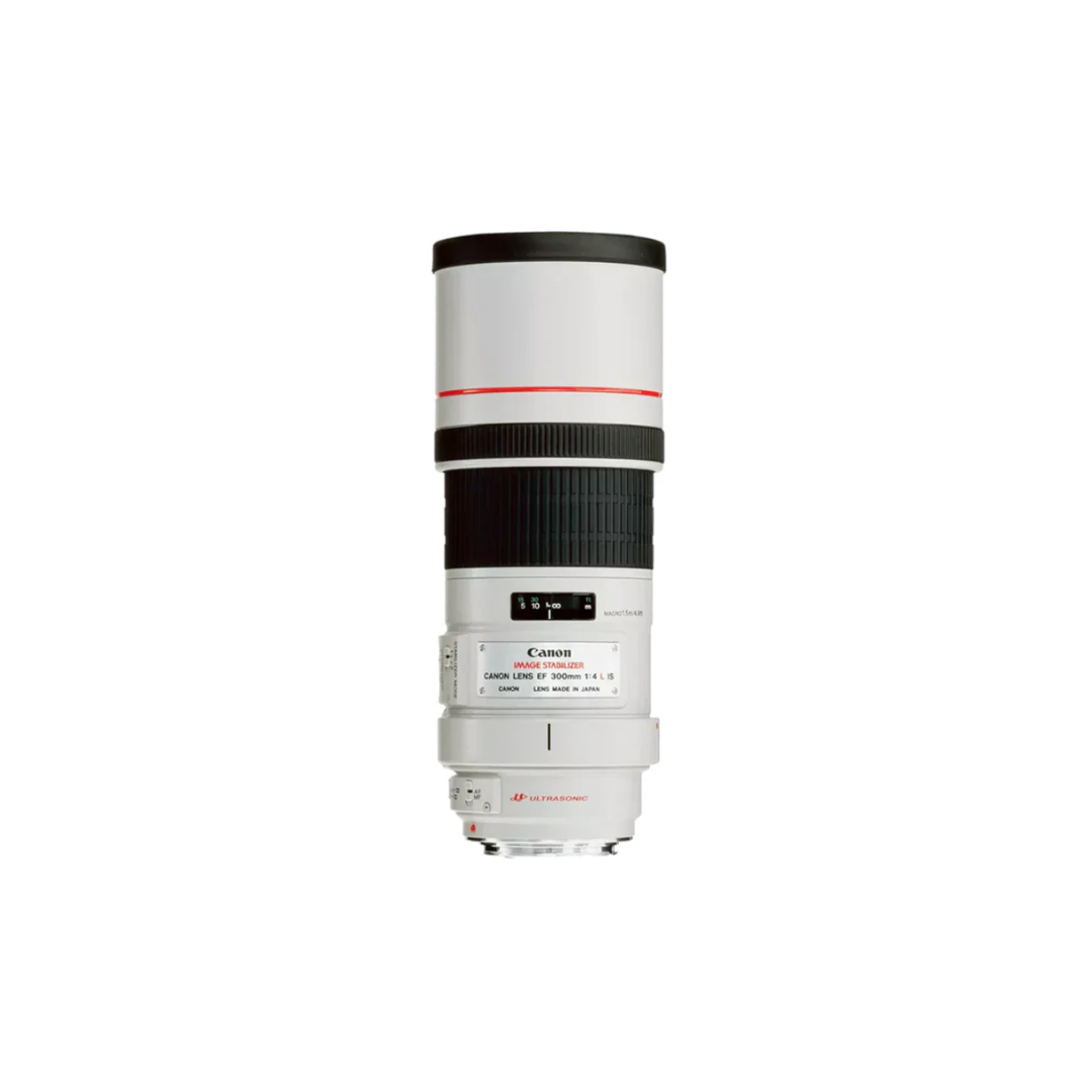 Used Canon EF 300mm f/4L IS USM telephoto prime lens for DSLR cameras
