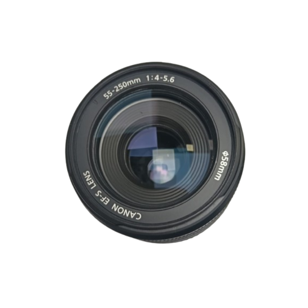 Canon EF-S 55-250mm f/4-5.6 IS Telephoto Zoom Lens for Canon DSLR Cameras available at Camera Club.