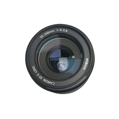 Canon EF-S 55-250mm f/4-5.6 IS Telephoto Zoom Lens for Canon DSLR Cameras available at Camera Club.