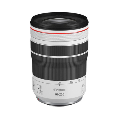 Canon RF 70-200mm f/4L IS USM telephoto zoom lens for mirrorless cameras compact design white finish