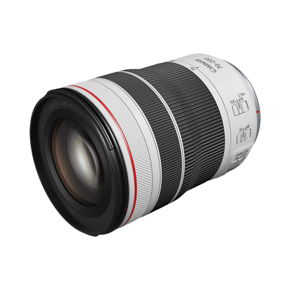 Canon RF 70-200mm f/4L IS USM telephoto zoom lens for mirrorless cameras compact design white finish